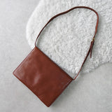 Anagram Leather Shoulder Bag - NEWSED