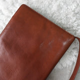 Anagram Leather Shoulder Bag - NEWSED