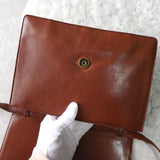 Anagram Leather Shoulder Bag - NEWSED