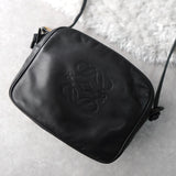 Anagram Leather Shoulder Bag - NEWSED