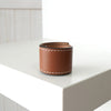 Anagram Magnet Leather Bangle Brown
