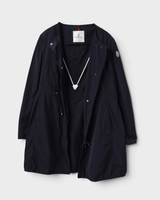 ANTHEMIS GIUBBOTTO ANTHEMIS JACKET モンクレール ナイロン ミドルコート ネイビー M レディース - NEWSED
