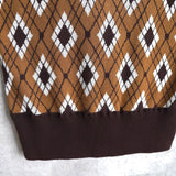 Argyle Knitted Vest - NEWSED