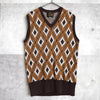 Argyle Knitted Vest