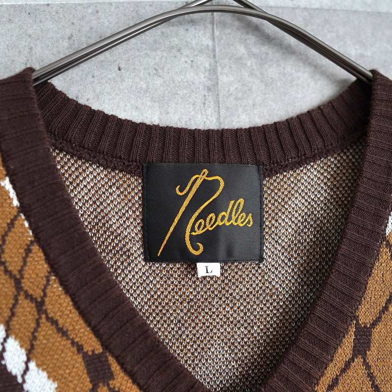 Argyle Knitted Vest - NEWSED
