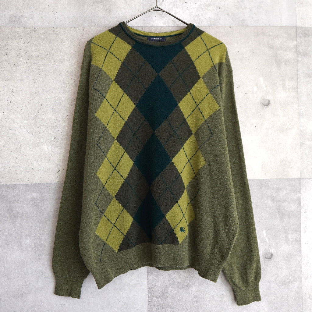 Argyle Logo Embroidery Sweater｜Made in England
