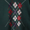 Argyle Pattern Logo Embroidery Sweater