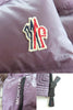 モンクレール グルノーブル ARMOTECH シルバーフォックス・ロゴパッチ付 ZIP UP ダウンジャケット パープル 1 レディース