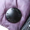 モンクレール グルノーブル ARMOTECH シルバーフォックス・ロゴパッチ付 ZIP UP ダウンジャケット パープル 1 レディース