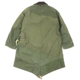 リビルド バイ ニードルズ ARMY TENT BAL COLLAR COAT ワックスコットン 再構築 比翼仕立て ロゴ入りボタン 襟コーデュロイ モッズコート カーキ XS メンズ - NEWSED