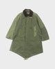 リビルド バイ ニードルズ ARMY TENT BAL COLLAR COAT ワックスコットン 再構築 比翼仕立て ロゴ入りボタン 襟コーデュロイ モッズコート カーキ XS メンズ