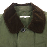 リビルド バイ ニードルズ ARMY TENT BAL COLLAR COAT ワックスコットン 再構築 比翼仕立て ロゴ入りボタン 襟コーデュロイ モッズコート カーキ XS メンズ - NEWSED