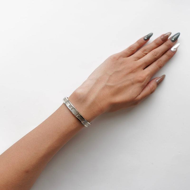 Atlas Silver Bangle - NEWSED