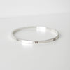 Atlas Silver Bangle