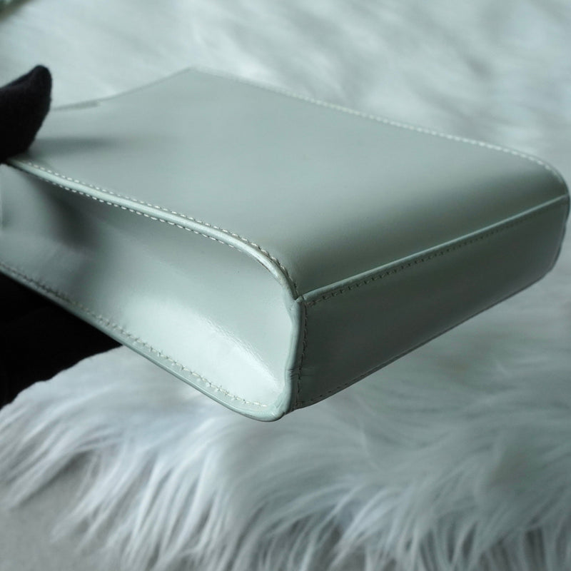 ジルサンダー タングル スモール レザー ショルダーバッグ ミントグリーン