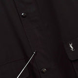 イヴサンローラン リバーシブル YSLロゴ ブルゾンホワイト / ブラック