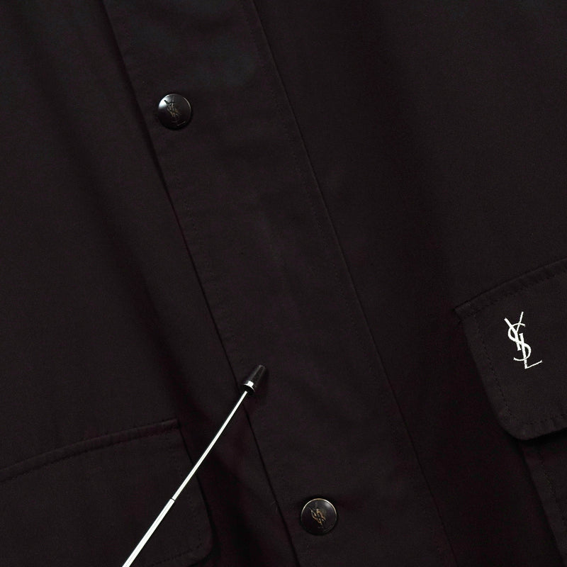 イヴサンローラン リバーシブル YSLロゴ ブルゾンホワイト / ブラック