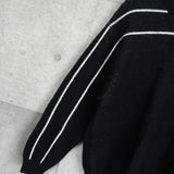 Back Stripe Sweater シュプリーム ウール ニット ブラック - NEWSED