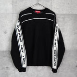 Back Stripe Sweater シュプリーム ウール ニット ブラック - NEWSED