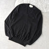 Balance Logo Embroidery V-neck Wool Sweater｜Made in Italy
