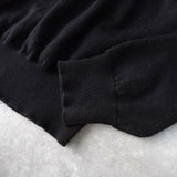 Balance Logo Embroidery V - neck Wool Sweater｜Made in Italy - NEWSED