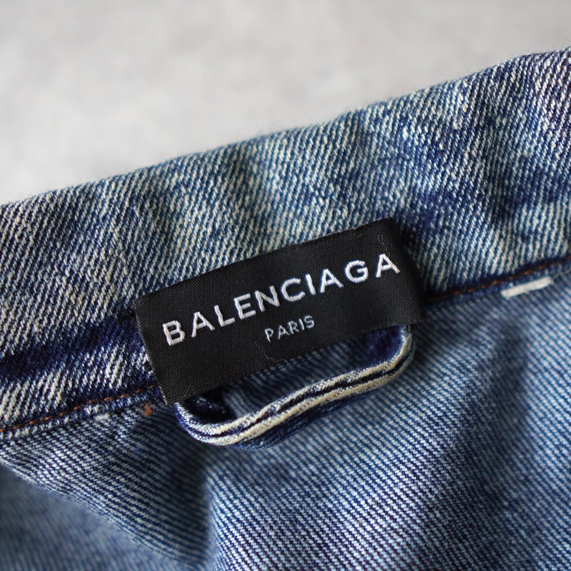 BALENCIAGA 2018AW Graffiti Denim Jacket - NEWSED