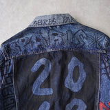 BALENCIAGA 2018AW Graffiti Denim Jacket - NEWSED