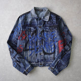 BALENCIAGA 2018AW Graffiti Denim Jacket - NEWSED