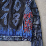 BALENCIAGA 2018AW Graffiti Denim Jacket - NEWSED