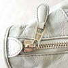 BALENCIAGA 巨型工装皮革手袋（白灰色）