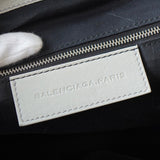 BALENCIAGA バレンシアガ ジャイアントワーク レザー ハンドバッグ ホワイトグレー - NEWSED