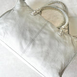 BALENCIAGA バレンシアガ ジャイアントワーク レザー ハンドバッグ ホワイトグレー - NEWSED