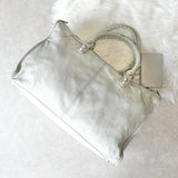 BALENCIAGA バレンシアガ ジャイアントワーク レザー ハンドバッグ ホワイトグレー - NEWSED