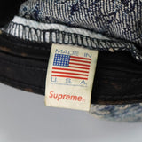 Bandana Jacquard Denim Camp Cap シュプリーム ジャガード キャップ ブルー - NEWSED