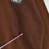 アベイシングエイプ (B)APE SOUNDS LOGO ZIP HOODIE プリント パーカー ブラウン - NEWSED