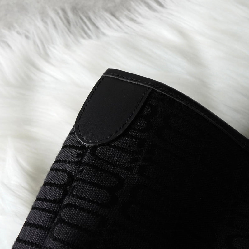 バレンシアガ BBロゴ キャンバス / レザー ハンドバッグ ブラック - NEWSED