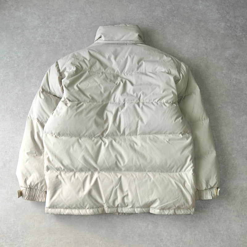 バレンシアガ ヴィンテージ BBロゴ ダウンジャケット アイボリー - NEWSED