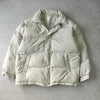 バレンシアガ ヴィンテージ BBロゴ ダウンジャケット アイボリー