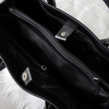 バレンシアガ BBロゴ キャンバス / レザー ハンドバッグ ブラック - NEWSED