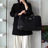 バレンシアガ BBロゴ キャンバス / レザー ハンドバッグ ブラック - NEWSED