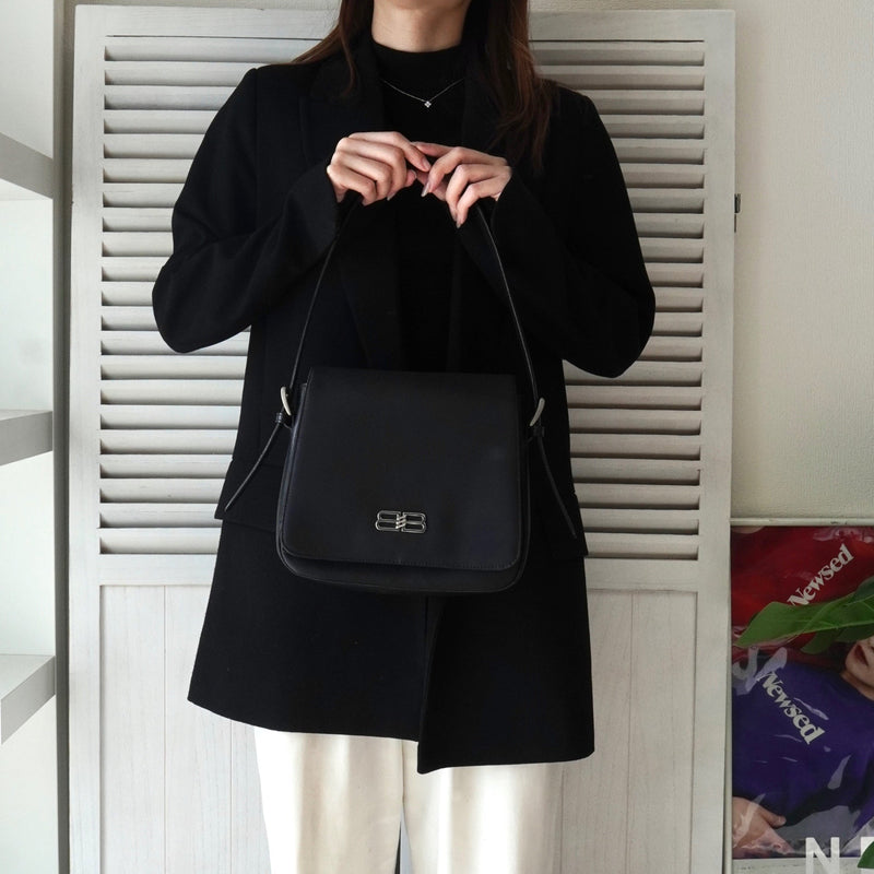 BALENCIAGA バレンシアガ BBロゴ ナイロン レザー ハンドバッグ バレンシアガ BBロゴ ナイロン / レザー ワンショルダーバッグ