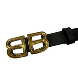 バレンシアガ BB Hourglass ベルト ブラック 90 レディース 未使用品 - NEWSED