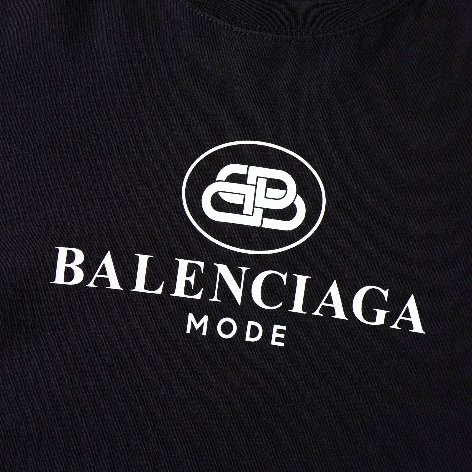 バレンシアガ BBロゴ プリント Tシャツ ブラック | ブランド古着を扱う