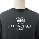 バレンシアガ BBロゴプリント ショートスリーブ 半袖Ｔシャツ ブラック XS メンズ - NEWSED
