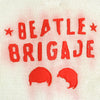 バウワウ BEATLE MANIA CARDIGAN レザーエルボーパッチ Vネック カーディガン ベージュ XL メンズ