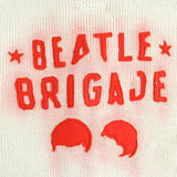 バウワウ BEATLE MANIA CARDIGAN レザーエルボーパッチ Vネック カーディガン ベージュ XL メンズ - NEWSED