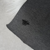 ディオール オム Bee 刺繍 マフラー グレー - NEWSED
