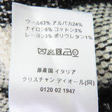 クリスチャンディオール BEE刺繡 チェック柄 アシンメトリーデザイン ラップ ロングスカート ブラック 40 レディース - NEWSED