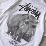 ステューシー BIG HIPPO Tシャツ ホワイト - NEWSED