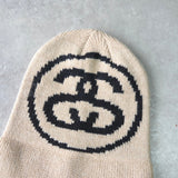 Big Link Cuff Beanie ステューシー SSリンク ニット帽 ビーニー ベージュ - NEWSED